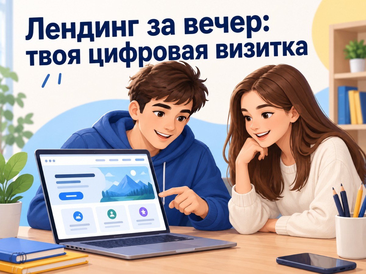 Лендинг за вечер: твоя цифровая визитка