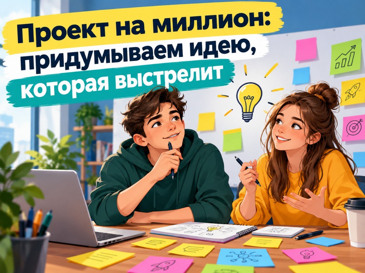 Проект на миллион: придумываем идею, которая выстрелит