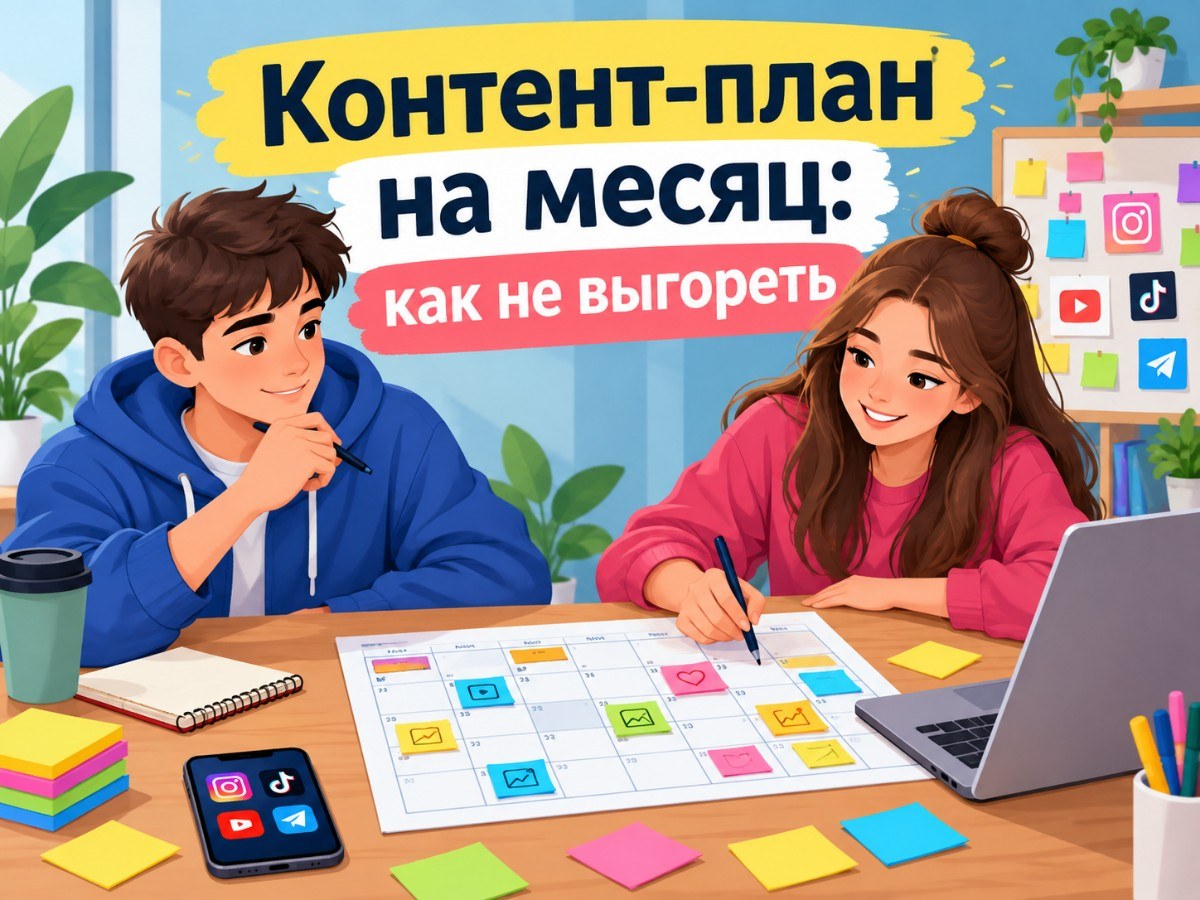 Контент-план на месяц: как не выгореть