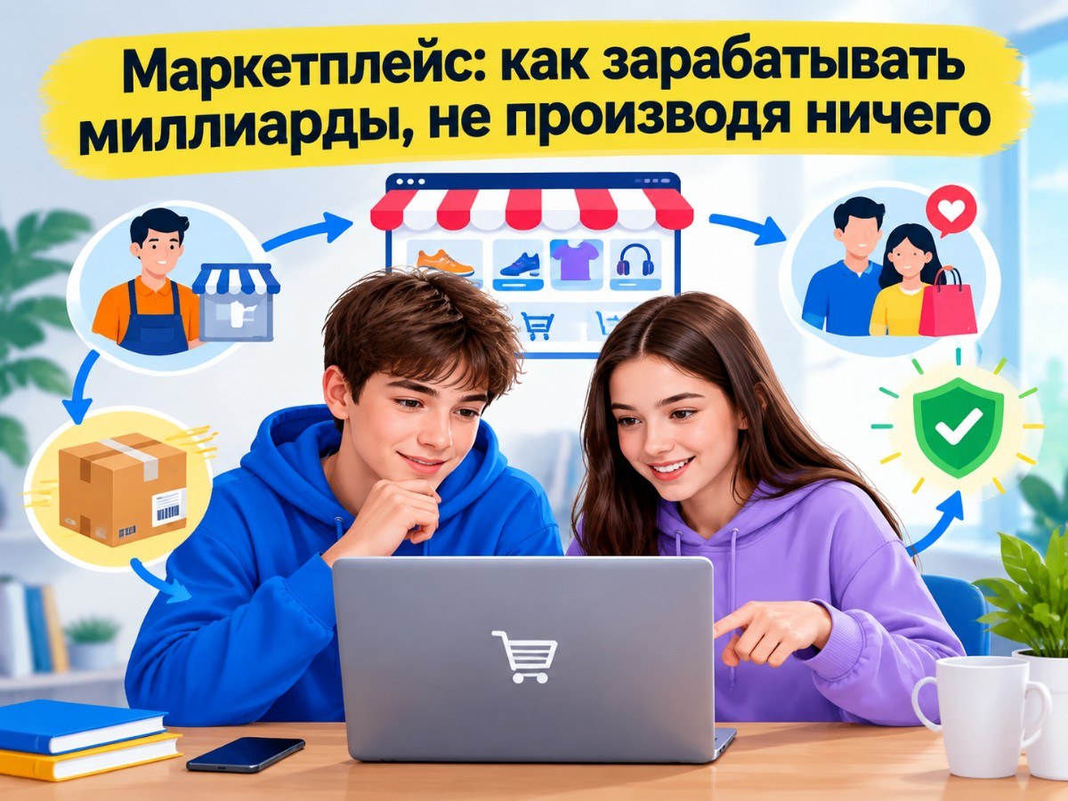 Маркетплейс: как зарабатывать миллиарды, не производя ничего