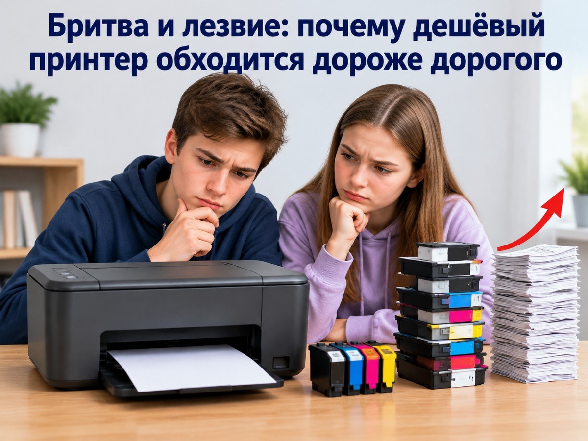 Бритва и лезвие: почему дешёвый принтер обходится дороже дорогого
