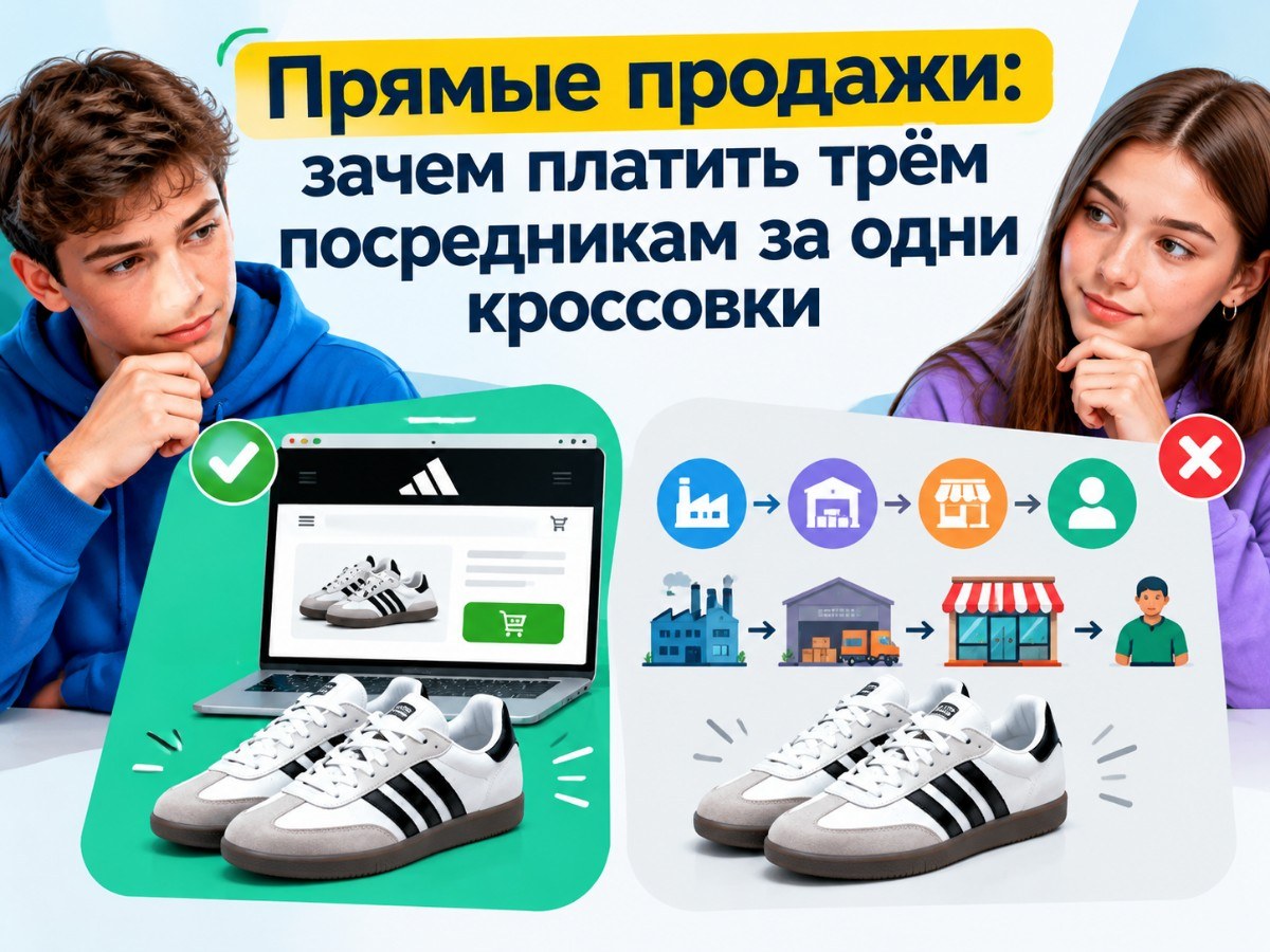 Прямые продажи: зачем платить трём посредникам за одни кроссовки