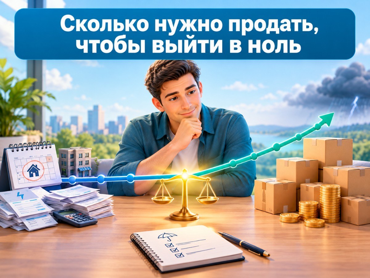 Сколько нужно продать, чтобы выйти в ноль