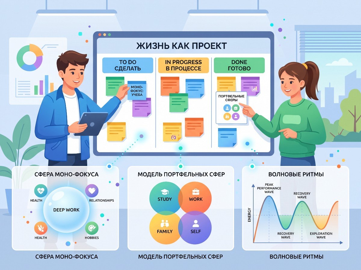 Жизнь как проект: три способа распределить свои силы