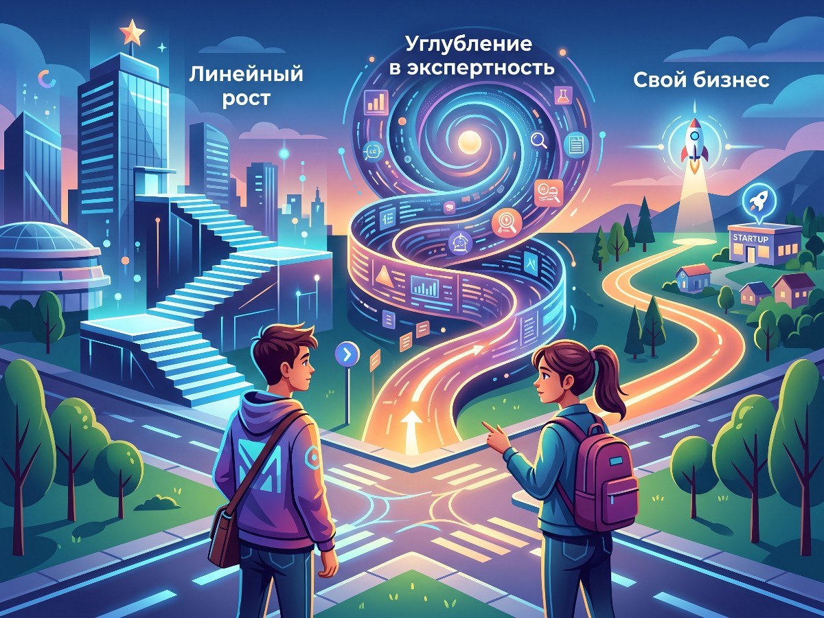 Карьерные траектории: линейный рост, экспертность или свой бизнес