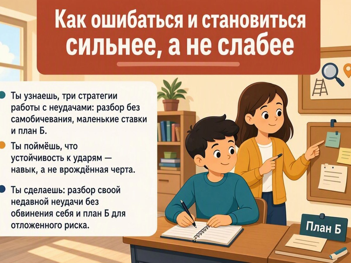 Как ошибаться и становиться сильнее, а не слабее